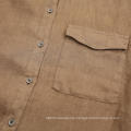 men's soft linen long sleeve shirt